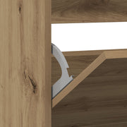 Zapatero con cajón desplegable estilo roble ahumado 80x21x87,5 cm V9754 Vetonek