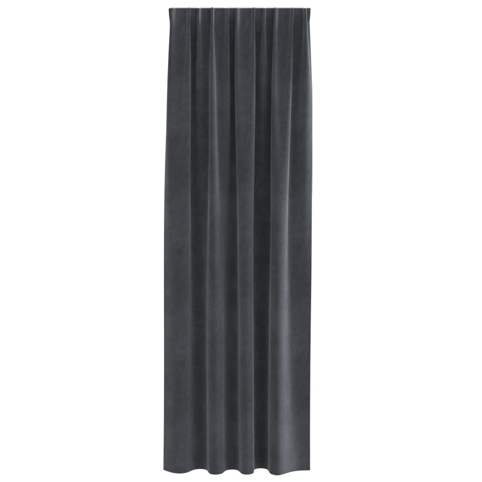 Blackout Curtains with Top Tape 2 pcs of Light Gray Velvet V3532 Vetonek