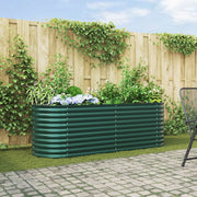 Huerto Elevado Verde 240x80x81 cm Acero Galvanizado V3535 Vetonek