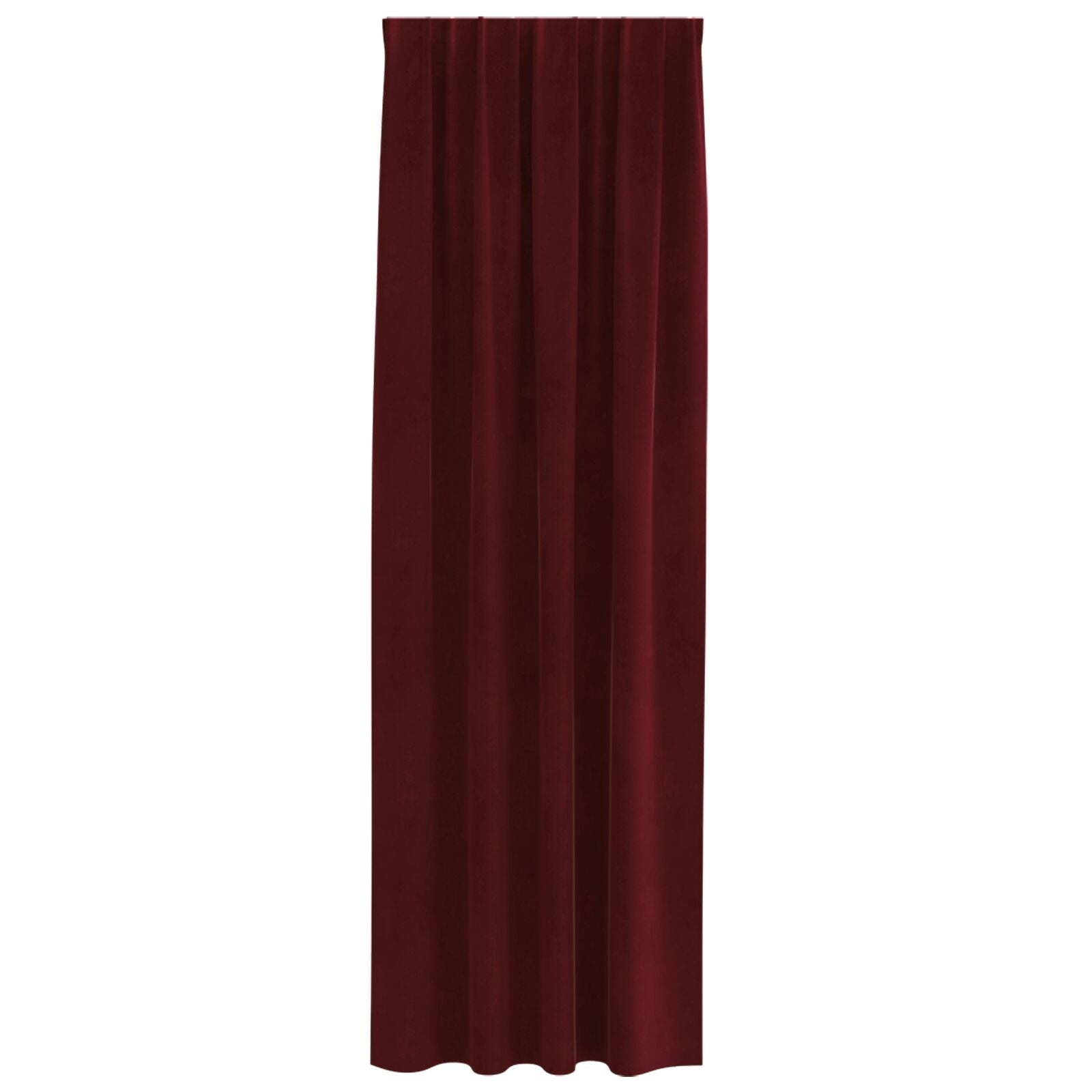 Blackout Curtains with top tape 2 pcs Wine Red Velvet V3969 Vetonek