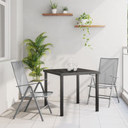 Conjunto de Comedor de Jardín de 3 Piezas  Acero Antracita V2165 Vetonek