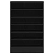 Zapatero Negro Roble 60x35x92 cm Madera V0837 Vetonek