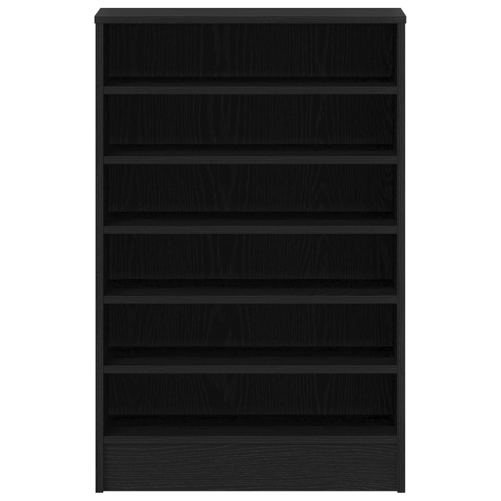 Zapatero Negro Roble 60x35x92 cm Madera V0837 Vetonek