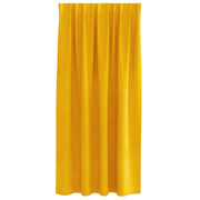 Blackout Curtains with top tape 2 pieces Mustard Yellow Velvet V3655 Vetonek