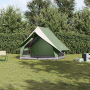 A-Frame 3-Person Camping Tent Green Waterproof V4813 Vetonek