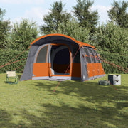 Family Tent with Gray and Orange Tunnel Windows for 8 People Waterproof V4929 Vetonek