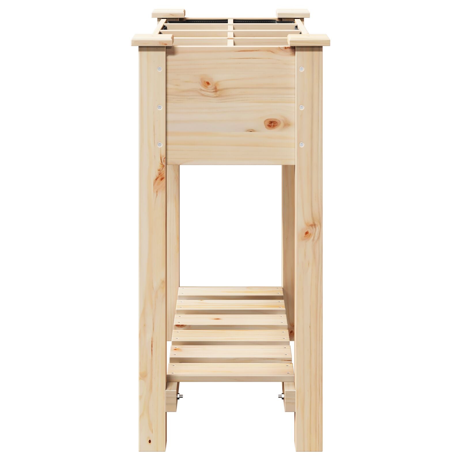 Macetero de Jardín con Rejillas 71x37x76 cm de Madera Sólida de Abeto V0678 Vetonek