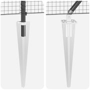 Cerca de Malla Soldada con 13 Postes de Clavo Gris 1.2x50 m de Acero V4038 Vetonek