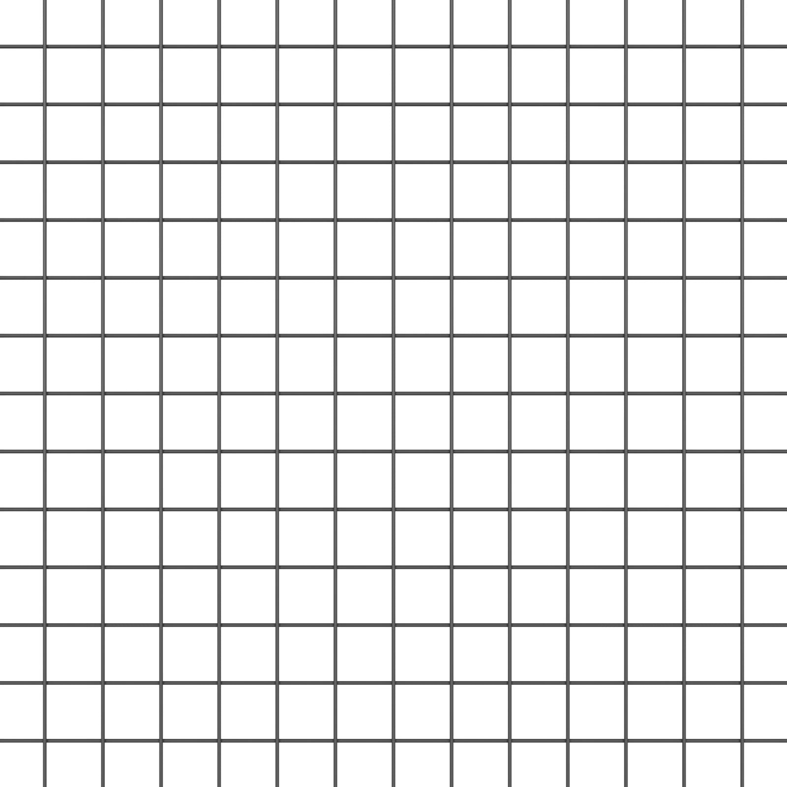 Cerca de Malla Soldada  con 13 Postes Flangeados Gris 0.6x100 m Acero V7756 Vetonek