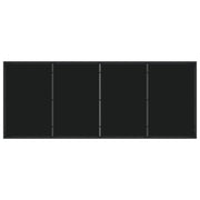 Conjunto de Comedor de Jardín de 9 Piezas Rattan Polímero Negro V4526 Vetonek