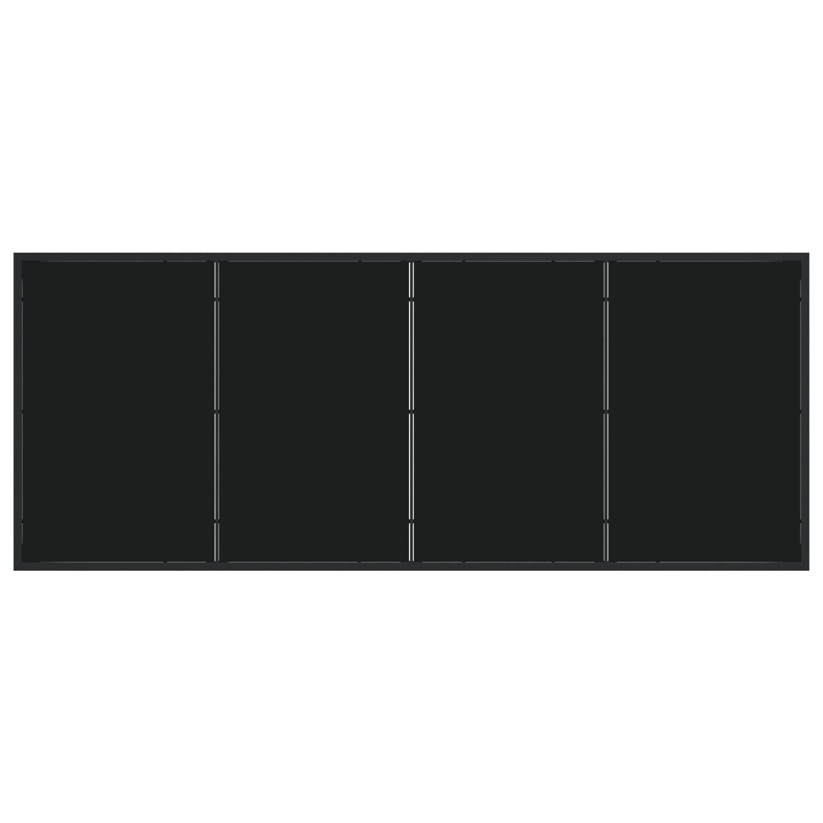 Conjunto de Comedor de Jardín de 9 Piezas Rattan Polímero Negro V4526 Vetonek