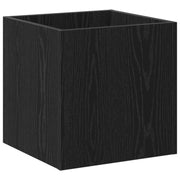 caja de jardinería en madera de roble negra 40x40x40 cm V1841 Vetonek