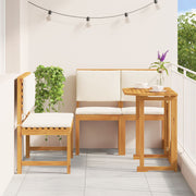 4-Piece Solid Acacia Wood Garden Dining Set V2256 Vetonek