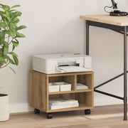 Support d'imprimante à roulettes Chêne Artisan 41x32x33,5 cm V0088 Vetonek