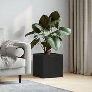 caja de jardinería en madera de roble negra 40x40x40 cm V1841 Vetonek