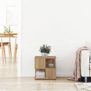 Mesa Lateral de Roble Hecha a Mano 40x40x40 cm de Madera V0035 Vetonek