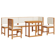 6-Piece Garden Dining Set with Solid Acacia Wood Cushions V2294 Vetonek