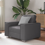 59 cm Gray Armchair in Synthetic Leather V9504 Vetonek