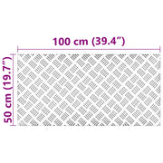 Assiettes antidérapantes en aluminium 4 pcs 100x50 cm V7738 Vetonek