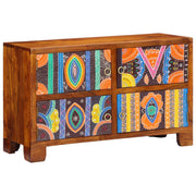 Armario para zapatos 90x35x55 cm de madera maciza de acacia V6145 Vetonek