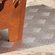 Plaques en aluminium avec motif losange de 2 pièces Antidérapantes 50x50 cm V7509 Vetonek