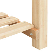 Jardín Planter con Rejillas 115x59x76 cm Madera Sólida de Pino V0685 Vetonek
