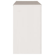 Comoda ""DRAMMEN"" Blanca 111x43x73,5 cm de Madera Sólida de Pino V7071 Vetonek