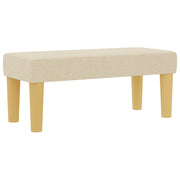 Bed with Box Spring and Cream Mattress 90x190 cm Fabric V2363 Vetonek