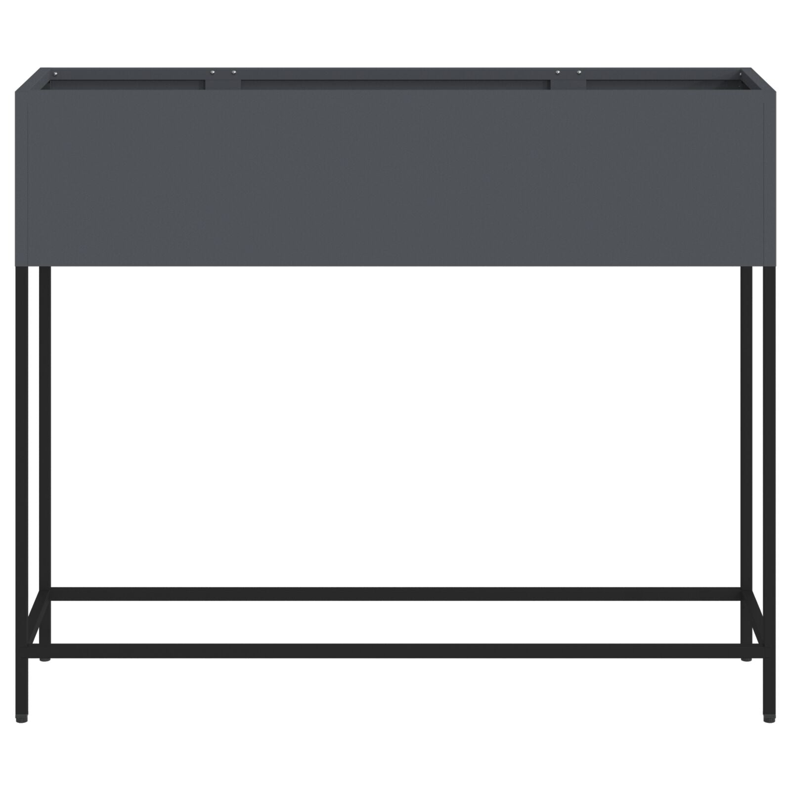 Jardinera Elevada 100x26x82 cm Acero Antracita V9661 Vetonek