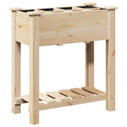 Macetero de Jardín con Rejillas 71x37x76 cm de Madera Sólida de Abeto V0678 Vetonek