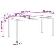 Conjunto de Comedor de Jardín  de 5 Piezas con Cojines Gris Poliratán V0169 Vetonek