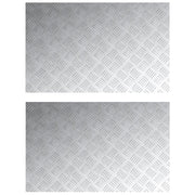 Assiettes antidérapantes en aluminium 2 pcs 80x50 cm V7646 Vetonek
