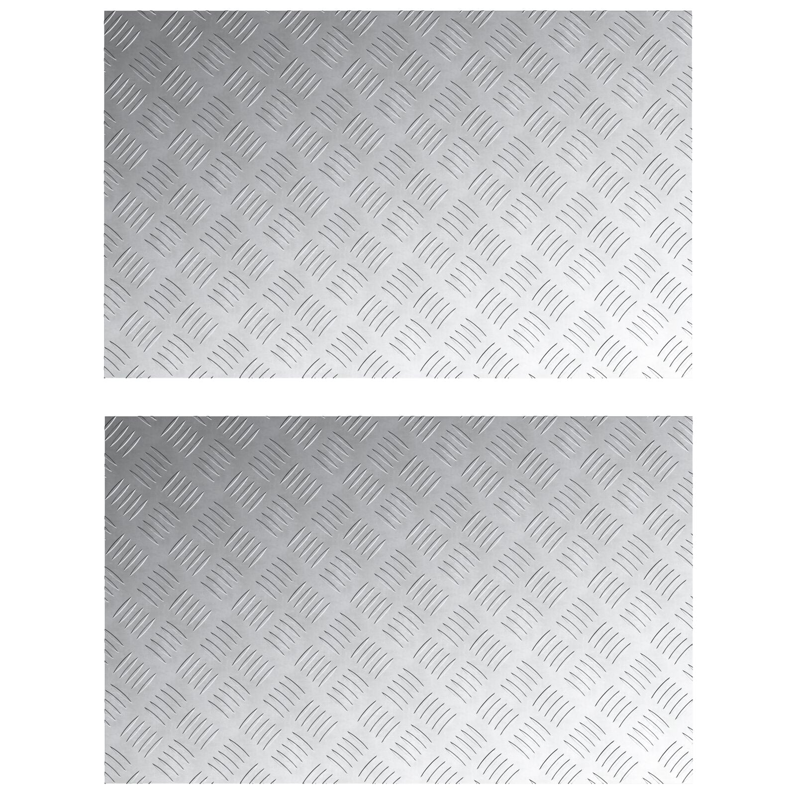Assiettes antidérapantes en aluminium 2 pcs 80x50 cm V7646 Vetonek