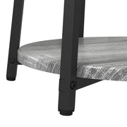 Mesa Lateral 2 pcs Gris Sonoma de Madera y Metal V4252 Vetonek