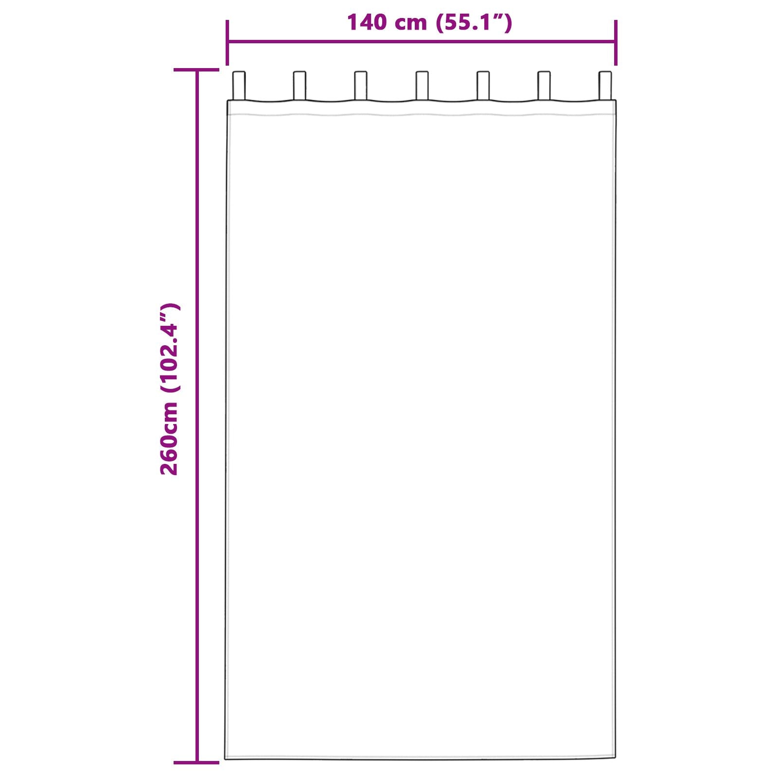 Blackout Curtains with Suspension Ties 2 pcs Wine Red Velvet V4034 Vetonek