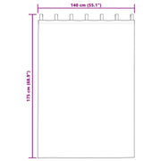 Blackout Curtains with Hanging Ties 2 pcs Wine Red Velvet V4003 Vetonek