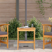 mesa lateral de jardín marrón 45x45x50 cm de madera maciza de acacia V6432 Vetonek