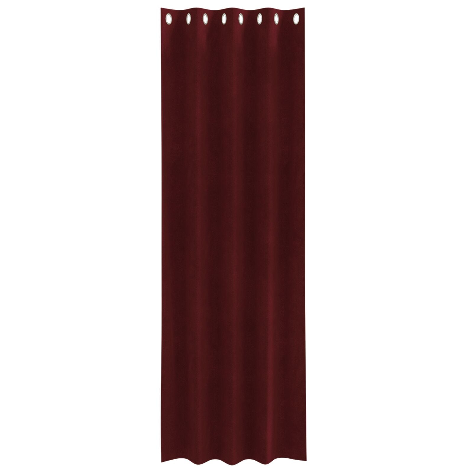 Blackout Curtains with Eyelets 2 pcs Wine Red Velvet V3914 Vetonek