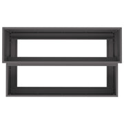 Macetero de Jardín - Acero Negro de 2 Niveles, 100x60x45 cm V9579 Vetonek