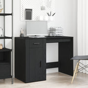 Bureau en chêne noir 100x49x75 cm Bois travaillé V2022 Vetonek
