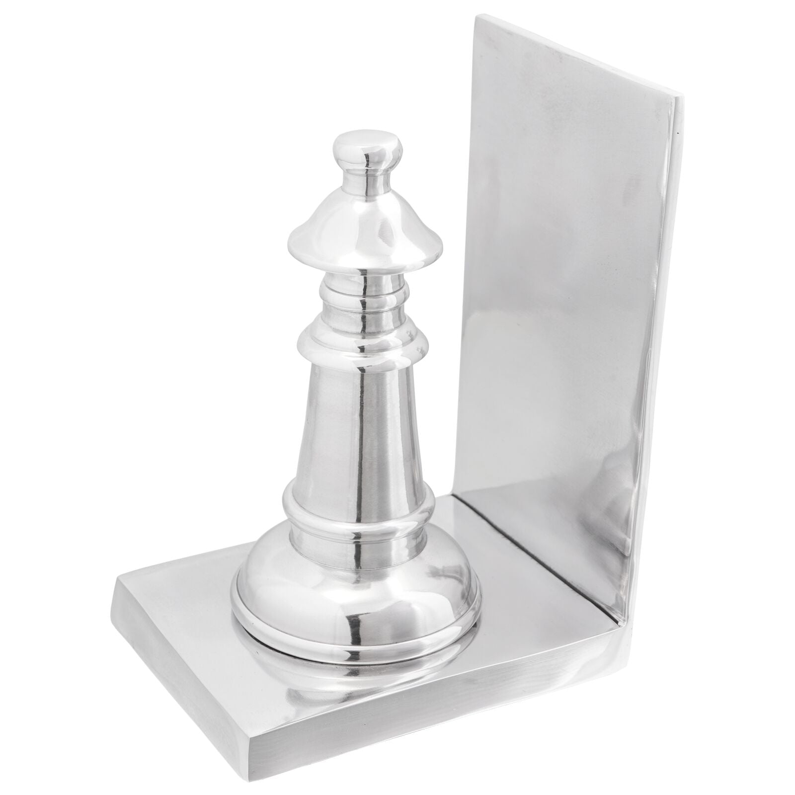 Serre-livres 2 pcs Argent 11x12x19,5 cm Échecs en aluminium V2305 Vetonek