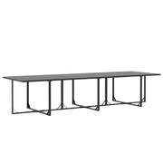 Set da pranzo da giardino 13 pezzi con cuscini in acciaio e rattan sintetico V1705 Vetonek