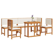 6-Piece Garden Dining Set with Solid Acacia Wood Cushions V2294 Vetonek