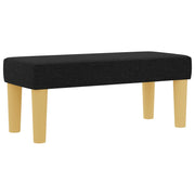 Cama con Base y Colchón Negro 80x200 cm Tela V2264 Vetonek