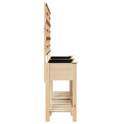 Plantador de Jardín con Enrejado y Estante 161x43x152 cm Madera Maciza de Pino V0609 Vetonek