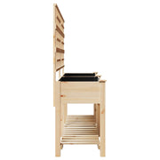 Macetero con Enrejado y Estante 203x53x152 cm de Madera Maciza de Pino V0616 Vetonek