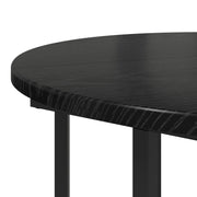 Mesa Lateral 2 pcs Madera de Roble Negro y Metal V4344 Vetonek