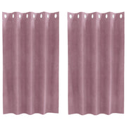 Blackout Curtains with Eyelets 2 pieces Dark Pink Velvet V3297 Vetonek