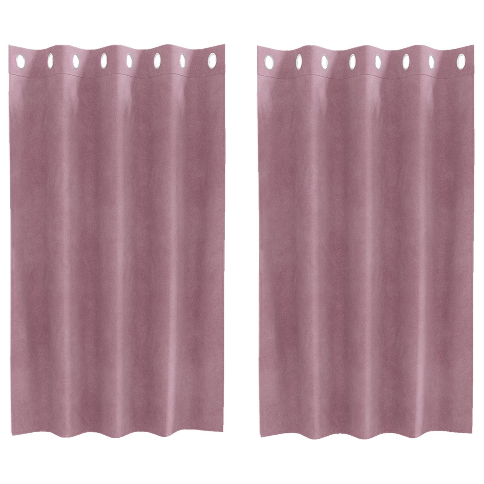 Blackout Curtains with Eyelets 2 pieces Dark Pink Velvet V3297 Vetonek