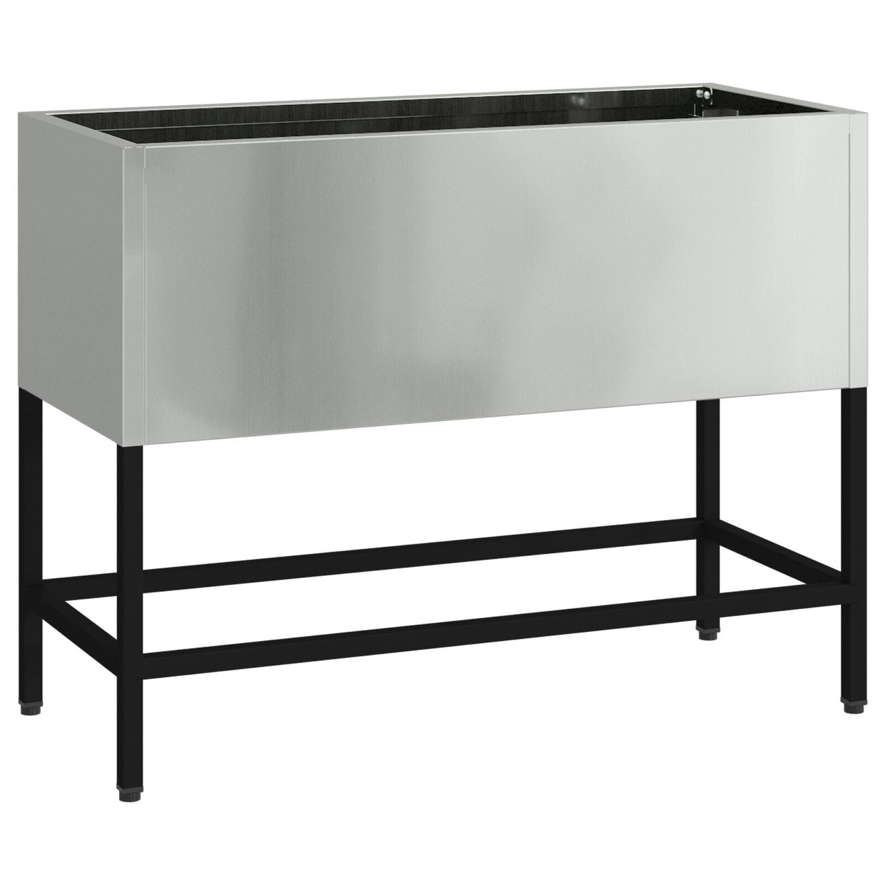 jardinera elevada 60x26x45 cm acero galvanizado V9760 Vetonek